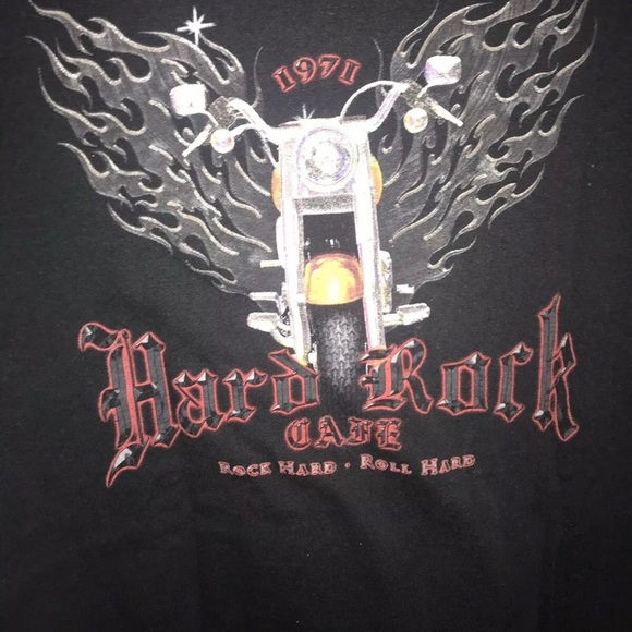 Hard Rock Cafe Boston Motorcycle Tshirt Size M - Picture 2 of 5